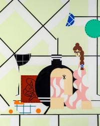 After the Show by Farah Atassi contemporary artwork painting, works on paper