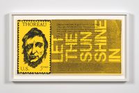 the stamp of thoreau by Corita Kent contemporary artwork print