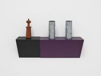 Untitled (s&p shaker, ducts) by Haim Steinbach contemporary artwork sculpture
