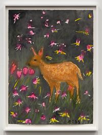 Fawn in Night Field, 2023 by Ann Craven contemporary artwork painting