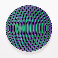 Circular sonic fragment no. 15 by John Aslanidis contemporary artwork painting, works on paper
