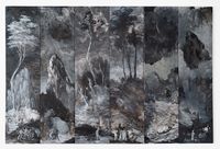 Six Fragmentary Sections from Clark's Myriorama with Scenes from the Life of Jesus by Tony Clark contemporary artwork painting