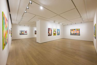 Exhibition view: Debbie Reda, Masters, Whitestone Gallery, Hong Kong (30 November– 20 January 2024). Courtesy Whitestone Gallery, Hong Kong.