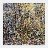 Le soleil se couche sur la forêt by Philippe Cognée contemporary artwork painting