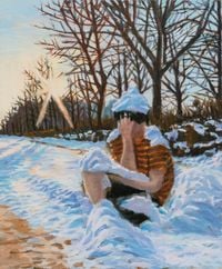 The Winter Man by Mo Min Choi contemporary artwork painting
