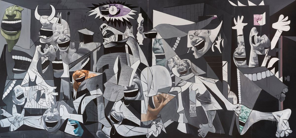 Picasso and I, 2022 by Yue Minjun | Ocula