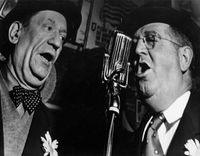 Sammy's Bar, New York (Two Male Singers) by Lisette Model contemporary artwork photography