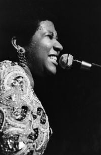 Aretha Franklin at the Apollo, Harlem, New York by Chester Higgins contemporary artwork photography