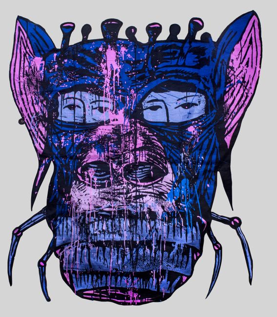Menjadi Monster by Eko Nugroho contemporary artwork