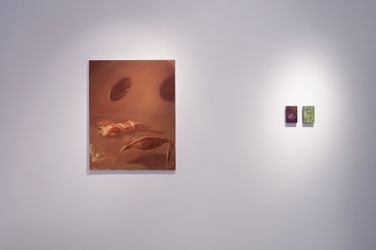 Exhibition view: Teresa Murta, Purple Haze, But Better Together, Tabula Rasa Gallery, London (5 July–4 August 2023). Courtesy Tabula Rasa Gallery.