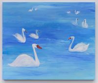 A Bevy of Swans by Tabboo! contemporary artwork painting