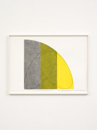 Curved Plane/ Figure X by Robert Mangold contemporary artwork painting, works on paper, drawing