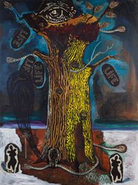 TREE VI by Damien Deroubaix contemporary artwork painting, works on paper