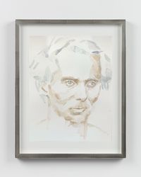 Max Ernst, Dada and Surrealist artist, husband of Dorothea Tanning by Gillian Wearing contemporary artwork painting, works on paper