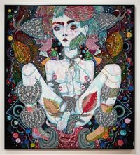 you will like me by Del Kathryn Barton contemporary artwork painting