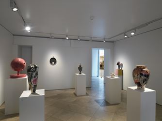 Exhibition view: Group Exhibition, Christian Holstad, Grayson Perry, Tal R, Betty Woodman, Victoria Miro, Venice (26 January–18 April 2019). Courtesy the artist and Victoria Miro, London/Venice.
