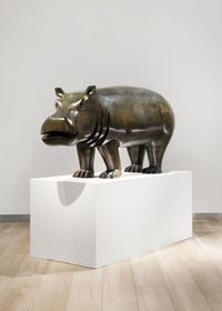 Young Hippopotamus by Daniel Daviau contemporary artwork sculpture