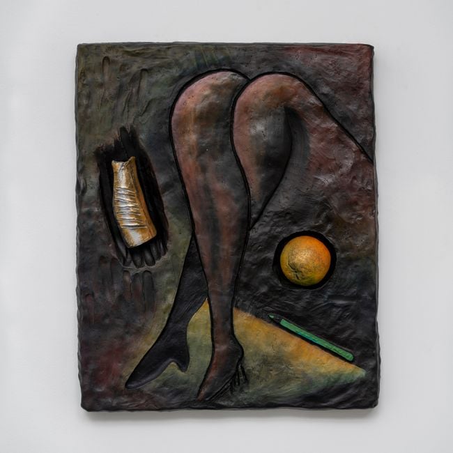 Man Ray with Fish by Erika Verzutti contemporary artwork