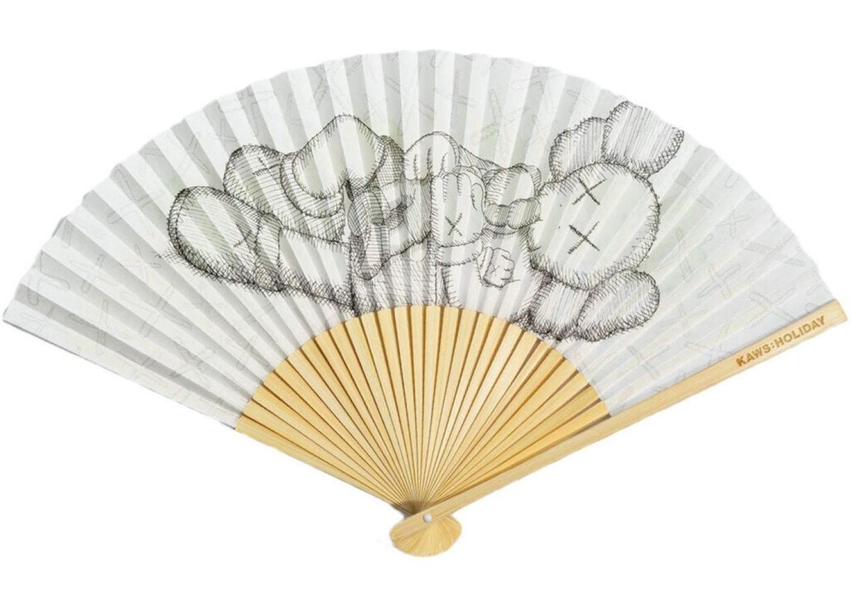 Kaws カウズ HOLIDAY SINGAPORE Fan 扇子 Holiday Singapore Fan, 2021 by KAWS | Ocula