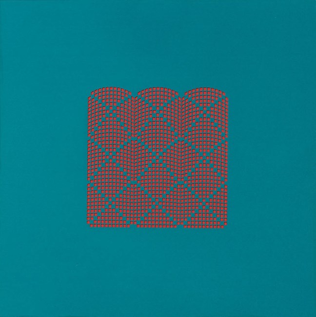 After Damascus Red by Tess Jaray contemporary artwork