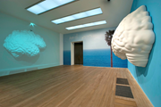 Brain/Cloud (Two Views): with Palm Tree and Seascape by John Baldessari contemporary artwork 3