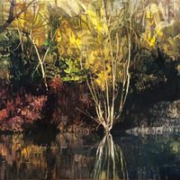L’ombre d’arbres sous l’eau 水中樹影 by Chen Jianzhong contemporary artwork painting