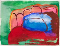 Untitled (Rocks) by Brenda Nightingale contemporary artwork painting, works on paper
