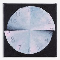Clock (sliced) by Dylan Solomon Kraus contemporary artwork painting