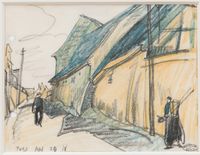 Straßenszene by Lyonel Feininger contemporary artwork works on paper, drawing