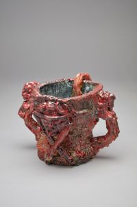 Red by Nichola Shanley contemporary artwork sculpture, ceramics