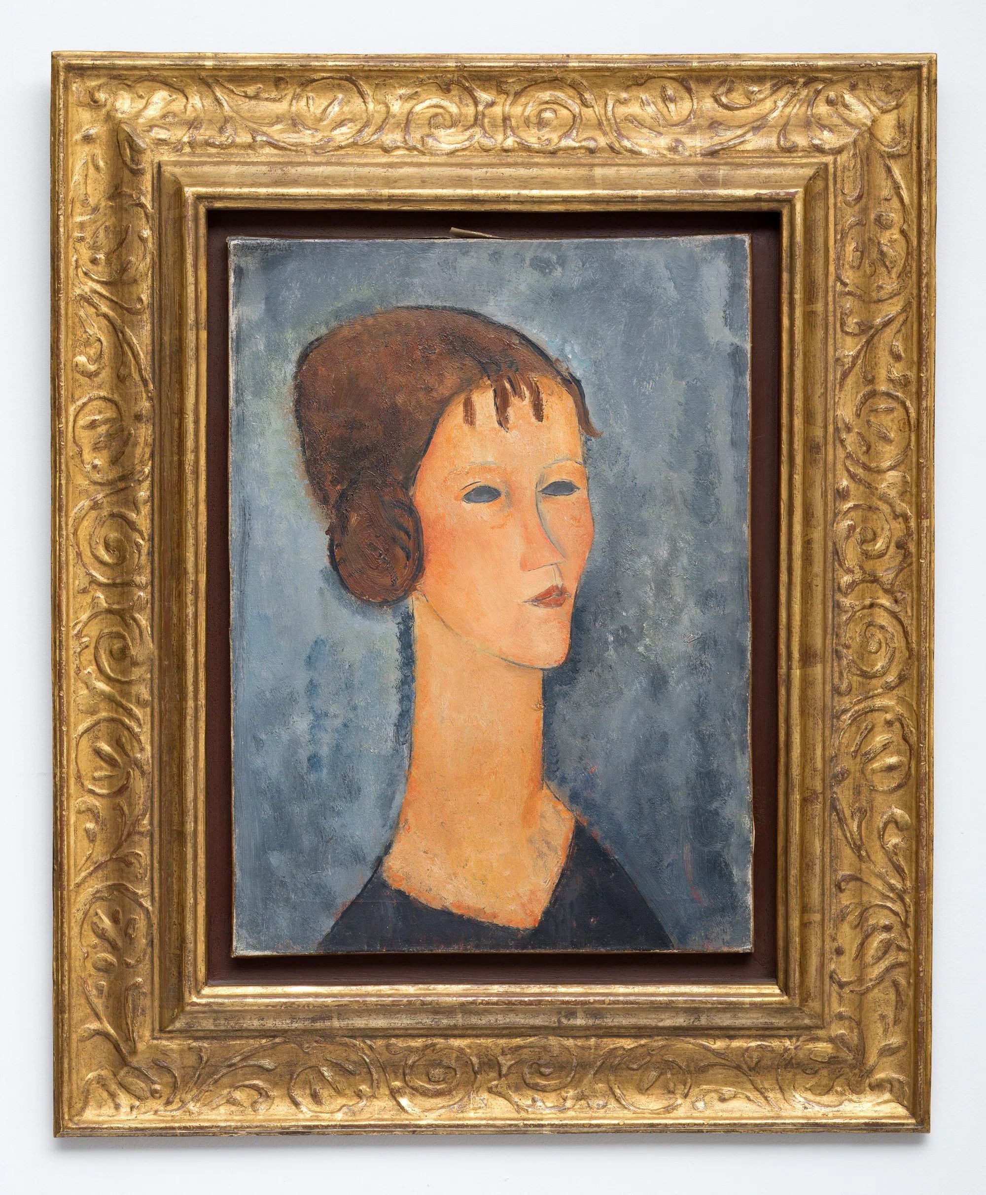 Modigliani【少女の肖像】肉筆油彩画　模写 Modigliani【少女の肖像】肉筆油彩画 模写