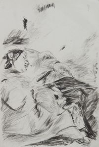 Traveler on the High Speed Rail by Chou Kai-Lun contemporary artwork works on paper, drawing