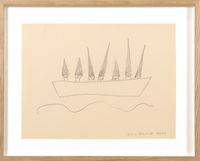 Study for Energy Hat (Boat) by Marina Abramović contemporary artwork works on paper, drawing