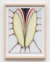 The vulva that got away by Faith Wilding contemporary artwork painting, works on paper