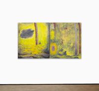 Diptych in Yellow (D2) by Thiang Uk contemporary artwork painting