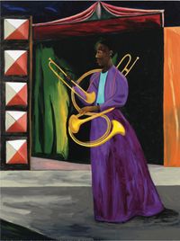 Horn Seller by Lubaina Himid contemporary artwork painting