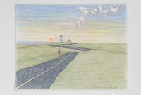 Homeland by Robin Lowe contemporary artwork painting, works on paper, drawing