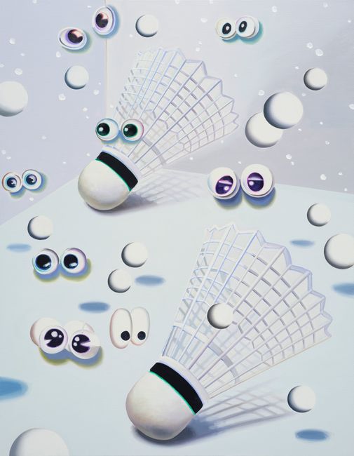 Snow Like Shuttlecock by Suyeon Kim contemporary artwork