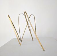 Untitled Brass 1 by Michael Amrhein contemporary artwork sculpture