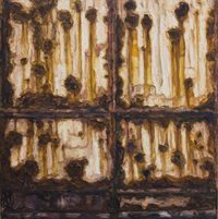 Rusty Gate by Elaine Navas contemporary artwork painting, works on paper