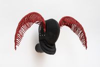 Silk moth antennae by Annie Ratti contemporary artwork sculpture