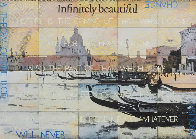 Infinitely beautiful by Imants Tillers contemporary artwork