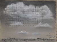 Cloud Mapping Study by Yuval Yairi contemporary artwork painting, works on paper, drawing