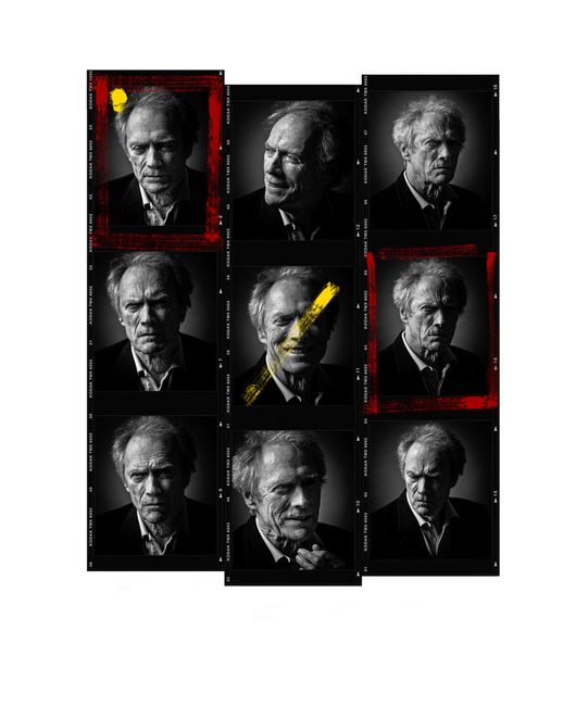 Clint Eastwood Contact Sheet by Andy Gotts contemporary artwork