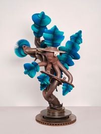 Blue Turmoil by Keita Miyazaki contemporary artwork works on paper, sculpture