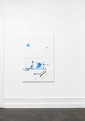 Michael Krebber, ohne Titel (Wirklichkeit erschlägt Kunst) 15 (2019). Exhibition view: Michael Krebber, Wirklichkeit erschlägt Kunst, Galerie Buchholz, Berlin (26 April–15 June 2019). Courtesy Galerie Buchholz.