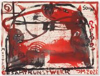 KAMPFPOST PONY! by Jonathan Meese contemporary artwork painting