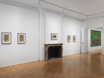 Exhibition view: Chris Ofili, Dangerous Liaisons, David Zwirner, 69th Street, New York (1 May–19 July 2019). Courtesy David Zwirner.