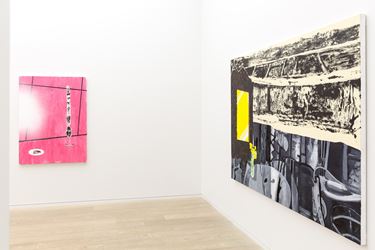 Dexter Dalwood, 'Propaganda Painting' 2016, Exhibition view, Simon Lee Gallery, Hong Kong. Courtesy of the artist, Simon Lee Gallery and Matteo Casnici