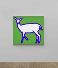 Deer 1. by Julian Opie contemporary artwork sculpture